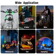 Load image into Gallery viewer, Rechargeable 4 Waterproof Pods Wireless LED Strobe Lights with Remote Control, 8 Colors Lights Anti-Collision LED Emergency Warning Lights For Car Truck  Bike Boat Drone SUV
