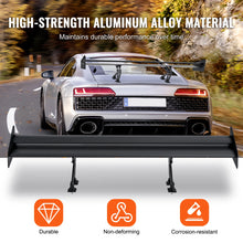 Load image into Gallery viewer, Universal Car Matte Black GT Trunk Lid Spoiler Wing  53.1&quot;/43.5&quot; inch Aluminum Spoiler with Double Deck Racing Spoiler BGW/JDM

