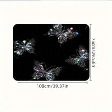 Load image into Gallery viewer, 100x75 cm Illuminated Butterfly Trunk Mat For Car Universal Fit Polyester Fiber
