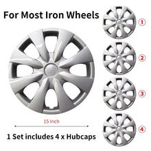 Load image into Gallery viewer, 4pcs 15&quot; Inch Hubcap Design For 2009-2013 Toyota Corolla 15inch Corolla Steel Rim Wheel Cover
