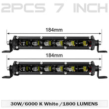 Load image into Gallery viewer, 7&quot; inch 6D Ultra Slim LED Work Light Bar Driving Fog Lamp 4x4 For Offroad SUV ATV Tractor Trucks Boat Combo Beam 12V 24V
