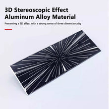 Load image into Gallery viewer, 2025 Black Aluminum Alloy Time Space Tunnel Emblem Decorative Sticker For Tesla Model 3 Highland 2024 Model Y S X Cybertruck
