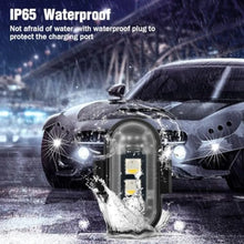 Load image into Gallery viewer, Rechargeable 4 Waterproof Pods Wireless LED Strobe Lights with Remote Control, 8 Colors Lights Anti-Collision LED Emergency Warning Lights For Car Truck  Bike Boat Drone SUV

