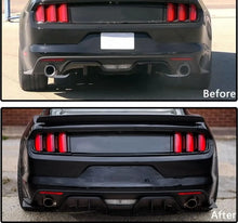 Load image into Gallery viewer, 3pcs Matte Black Rear Bumper Lower Spoiler Difuser For 2015-2017 Ford Mustang GT Model
