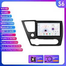 Load image into Gallery viewer, Hizpo 9&#39;&#39; 2 DIN Android 12 Carplay Multimedia Player Car Radio For 2013-2016 Honda Civic Navigation GPS Carplay Auto 4G WIFI 7862 Car Intelligent Player
