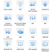 Load image into Gallery viewer, Hizpo 9&#39;&#39; 2 DIN Android 12 Carplay Multimedia Player Car Radio For 2013-2016 Honda Civic Navigation GPS Carplay Auto 4G WIFI 7862 Car Intelligent Player
