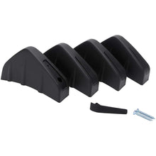 Load image into Gallery viewer, 4PCS Universal Car Rear Bumper Lower Spoiler Diffuser Lip Shark Fins Spliter Kit Black/Carbon Fiber Style
