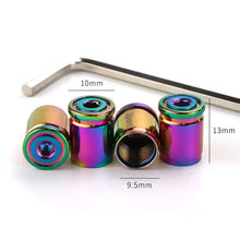 Load image into Gallery viewer, 4pcs Zinc Alloy Anti-theft Car Tire Valve Cap Aluminum Sport Exterior Auto Air Caps With Locking Wrench
