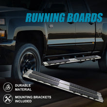 Load image into Gallery viewer, 1 Pair Polished Stainless Steel Running Boards For 2007-2019 Chevrolet Silverado Crew Cab / GMC Sierra Crew Cab 1500 2500 3500HD Crew Cab, NO diesel

