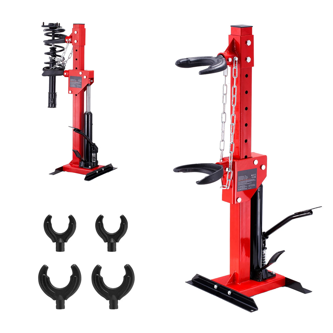 Strut Spring Compressor 4.5 Ton/9920 LBS Hydraulic Jack 1 Ton Rated Compression Force Auto Strut Coil Spring Compressor Versatile Clamping Options