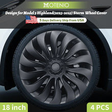 Load image into Gallery viewer, 4pcs 18&quot; Inch Wheel Cover Design For 2023-2025 Tesla Model 3 Highland Hubcaps 5 Variants
