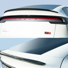 Load image into Gallery viewer, Carbon Fiber/Matte Black Trunk Lid Spoiler For 2025-2026 Tesla Model Y Juniper Spoiler Real Carbon Fiber
