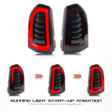 Load image into Gallery viewer, 2pcs Pair LED Tail Lights For 2011-2014 Chrysler 300 300C 300L Dynamic Signal Start-up Animation Black Rear Lamps Assembly
