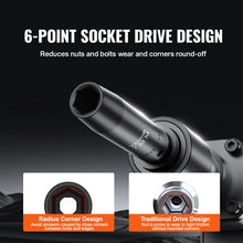Load image into Gallery viewer, 65pcs 1/2&quot; Drive Impact Socket Set 6 Point Cr-V Alloy Steel for Auto Repair Easy-to-Read Size Markings Rugged Construction
