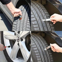 Load image into Gallery viewer, 34/58pcs Auto Tire Repair Puncture Repair Tool Kit Car Van Motorcycle Bike Emergency Heavy Duty Tubeless Tire Repair Rivet Set
