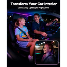 Load image into Gallery viewer, 2pcs USB Plug-in Car Lights Touch Dimmable Ambient Lamps with 13 Modes 7 Static + 6 Dynamic Mini USB Lights for Car, Bedroom
