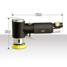 Load image into Gallery viewer, 1/2/3 Inch Random Orbital Air Sander, Mini Pneumatic Sander for Auto Body Work, High Speed Air Powered Polisher with 15 Polishing Pads
