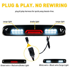 Load image into Gallery viewer, 1pc LED Smoke 3rd Third Brake Light Red White For 1999-2006 Chevy Silverado 1500 2500 3500  For GMC Sierra Smoke shell
