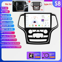 Load image into Gallery viewer, Hizpo 10.1 Wireless Carplay 4G 2Din Android 13 Car Multimedia Player Radio For 2014-2022 Jeep Grand Cherokee WK2 Video Player Autoradio GPS DSP
