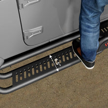 Load image into Gallery viewer, 1 Pair Black Double-step Running Boards 6.5 Inches For 2019-2023 Dodge Ram 1500 Crew Cab New Body Style Not For Classic Style
