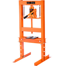 Load image into Gallery viewer, VEVOR Hydraulic Shop Press, 6/12 Ton H-Frame Hydraulic Garage/Shop Floor Press, Adjustable Shop Press with Press Plates
