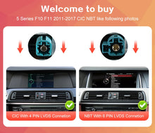 Load image into Gallery viewer, Wireless Carplay Android Auto Car Radio Multimedia Player Linux Display Screen For 2012-2017 BMW 5 Series F10 F11 CIC NBT
