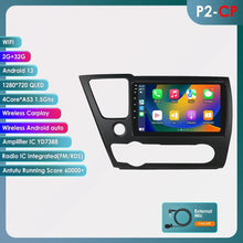 Load image into Gallery viewer, Hizpo 9&#39;&#39; 2 DIN Android 12 Carplay Multimedia Player Car Radio For 2013-2016 Honda Civic Navigation GPS Carplay Auto 4G WIFI 7862 Car Intelligent Player
