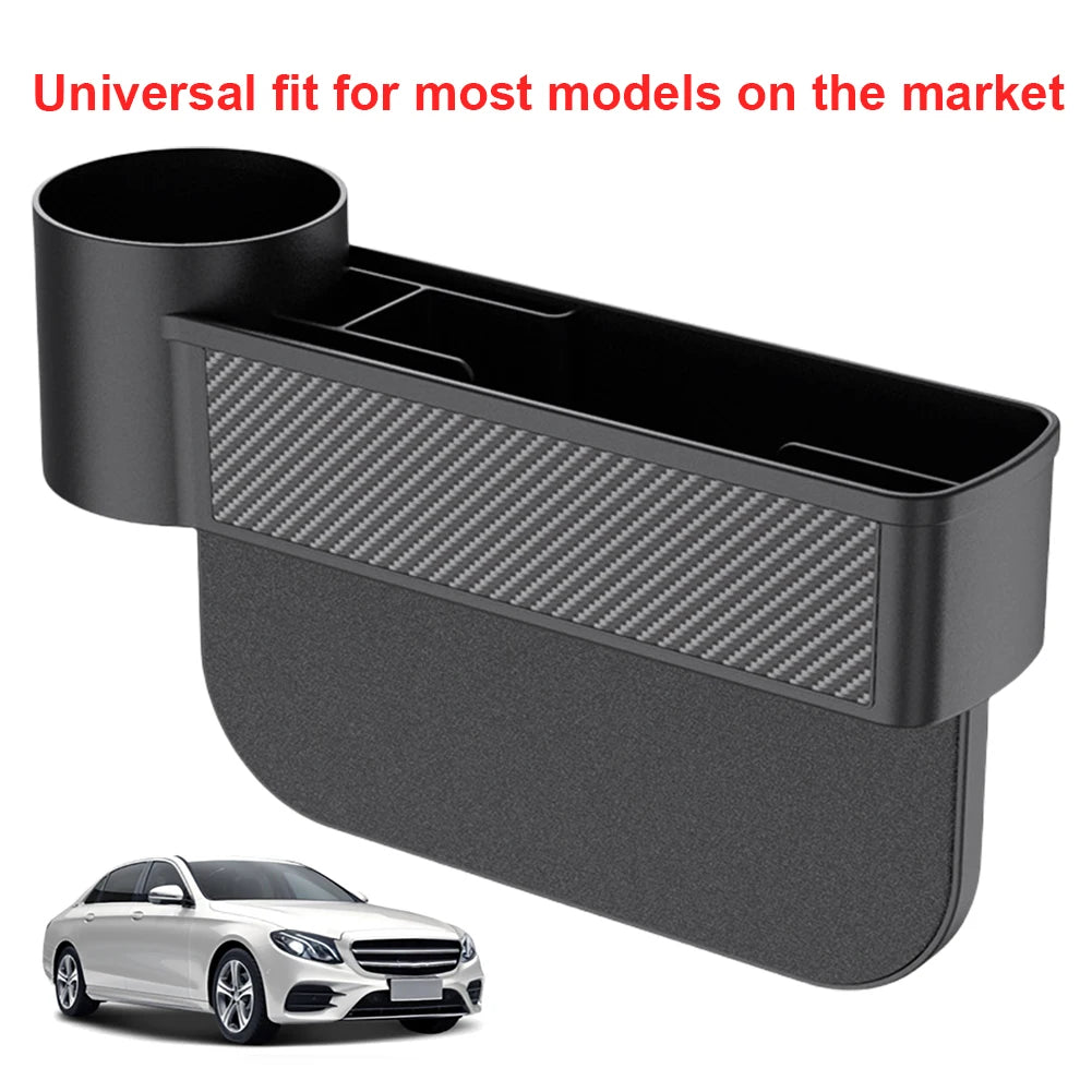 Car Seat Gap Filler Cup Holder Wallet Phone Cigarette Slit Pocket Seat Gap Slit Pocket Organizer Car Interior Accessories