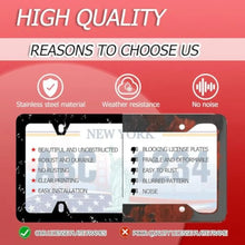 Load image into Gallery viewer, Stainless Steel Night Stars License Plate Frame Funny Starry Sky License Plate Frames Auto Parts Decoration with Screws License
