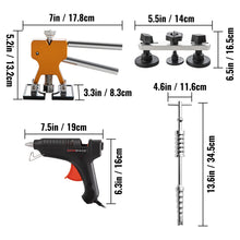 Load image into Gallery viewer, VEVOR 89pcs Paintless Dent Removal Rods Stainless Steel Rods Car Dent Repair Kit Glue Puller Kit For Auto Dent Removal
