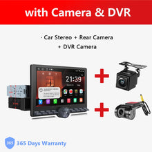 Load image into Gallery viewer, Universal Car 1 Din 10.1 inch Retractable Screen Android Car Stereo Bluetooth CarPlay Auto 1Din Radio with Knob Button A5 A5L

