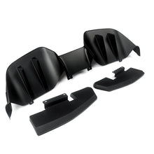 Load image into Gallery viewer, Matte Black RTR Style 4 Fin Rear Bumper Lower Spoiler Diffuser  For 2015-2017 Ford Mustang
