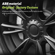Load image into Gallery viewer, 4pcs Set Black 19&quot; Inch Hub Caps For 2020-2024 Tesla Model Y Full Coverage Sport Wheel Cover Caps
