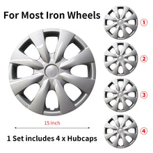 Load image into Gallery viewer, 4pcs 15&quot; Inch Hubcap Design For 2009-2013 Toyota Corolla 15inch Corolla Steel Rim Wheel Cover
