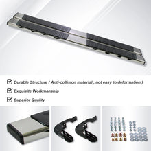 Load image into Gallery viewer, 1 Pair Polished Stainless Steel Running Boards For 2007-2019 Chevrolet Silverado Crew Cab / GMC Sierra Crew Cab 1500 2500 3500HD Crew Cab, NO diesel
