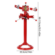 Load image into Gallery viewer, Red 2200Lbs Cast Iron Strut Spring Compressor 8.3-22.4in Adjustable 35.5-45in Height Auto Shock Coil Remove/Replace Repair Tool
