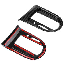 Load image into Gallery viewer, Carbon Fiber Style Interior Center Gear Shift Frame Cover Panel For 2015-2022 Ford Mustang Gear Shift Bezel Panel Protective Trim
