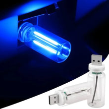 Load image into Gallery viewer, 2pcs Car USB Lights, Plug-in Retro Car Atmosphere Lamp with Touch Dimmable, Portable Mini Glass Bottle LED Bulb Night Lights
