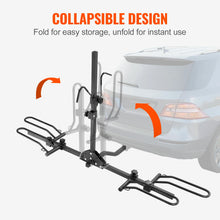 Load image into Gallery viewer, Hitch Mount Bike Rack, 2-Bike Platform Style 80/160 LBS Bike Rack Hitch Tilting and Folding Bike Carrier for Car
