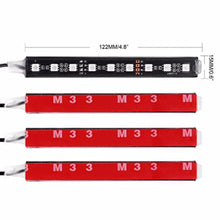Load image into Gallery viewer, 4pcs 48 LED Car Interior Light Strips Under Dash Lighting Waterproof Kit, Atmosphere Neon Lights Strip for Car,
