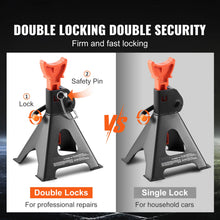 Load image into Gallery viewer, 2pcs Pair Jack Stands 3/6 Ton Capacity Car Jack Stands Double Locking Adjustable Height For Shop Garage Home
