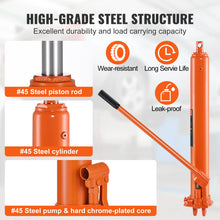 Load image into Gallery viewer, Hydraulic Long Ram Jack 3 Ton Engine Hoist Cylinder with Single Piston Pump And Clevis Base Hydraulic Ram Cylinder
