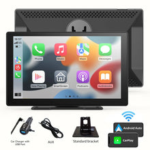 Load image into Gallery viewer, Universal Car Portable Wireless Carplay Multimedia Player With 9&quot; Screen 4K Dash Cam With 64G TF Card, Wireless Android Auto Carplay Screen for Car With/Without Cameras
