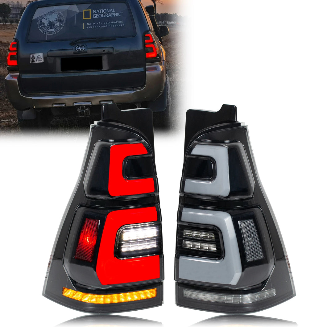 1 Pair LED Tail Lights For 2003-2009 Toyota 4Runner 4th Gen TRD SR5 Start-up Animation Sequential Turn Signal Rear Lamps Assembly