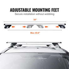 Load image into Gallery viewer, Universal Roof Rack Crossbars For Raised Side Rail Vehicles Adjustable Aliuminum Roof Rail Crossbar Baggage Luggage Carrier 200LBS  Crossbars for SUVs, Sedans
