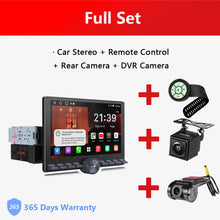 Load image into Gallery viewer, Universal Car 1 Din 10.1 inch Retractable Screen Android Car Stereo Bluetooth CarPlay Auto 1Din Radio with Knob Button A5 A5L
