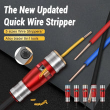 Load image into Gallery viewer, 8 in 1 Wire Stripper Tool, Drill Twister Tool, Drill Twister, Electrician&#39;s Tool Kit, Drill Quick Stripper
