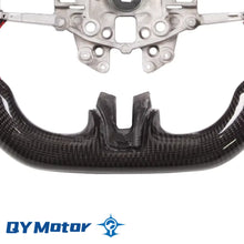 Load image into Gallery viewer, Real Carbon Fiber Steering Wheel Perforated Black Leather Red Stitch Fit for 2015-2023 Ford Mustang GT / EcoBoost  Shelby Sport Racing Wheel
