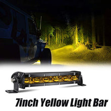 Load image into Gallery viewer, 7&quot; inch 6D Amber Bright LED Light Bar Offroad 12V 24V Spotlight Work Light For Truck 4x4 SUV ATV Car Driving Fog Light
