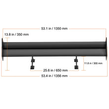 Load image into Gallery viewer, Universal Car Matte Black GT Trunk Lid Spoiler Wing  53.1&quot;/43.5&quot; inch Aluminum Spoiler with Double Deck Racing Spoiler BGW/JDM
